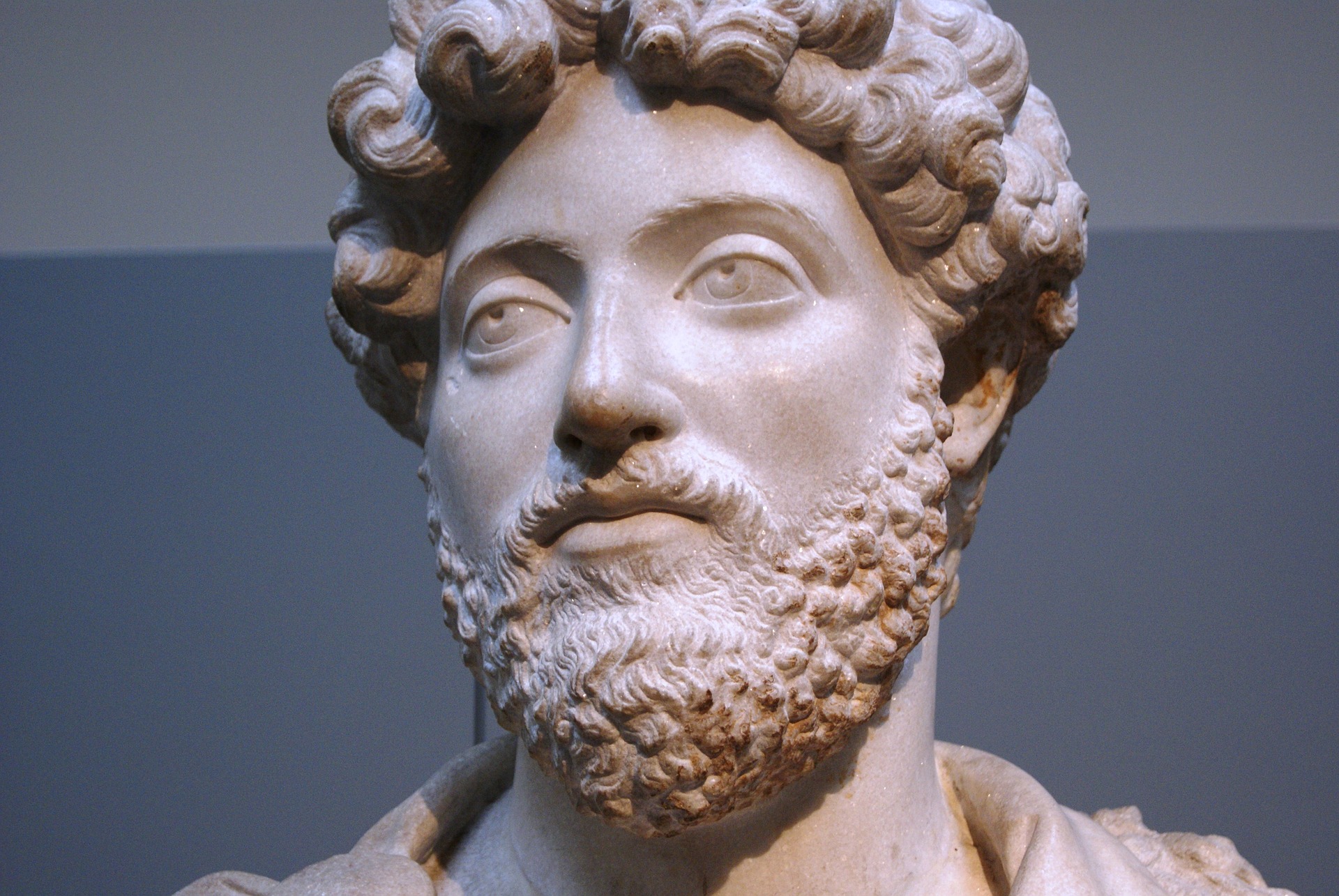 A statue of the Roman Emperor Marcus Aurelius