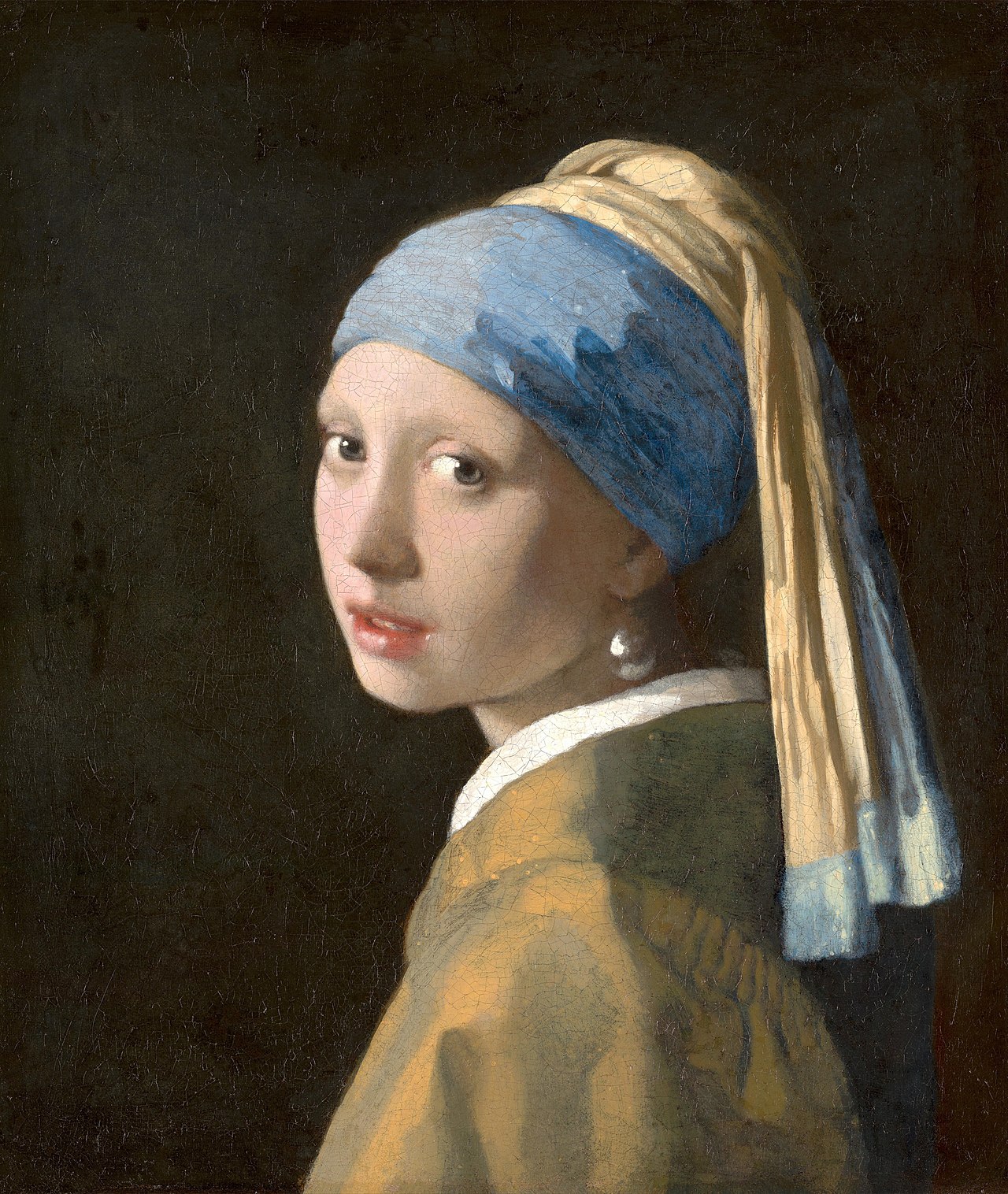 'Girl With A Pearl' (Dutch: Meisje met de parel) is an oil painting by Dutch Golden Age painter Johannes Vermeer, dated c. 1665